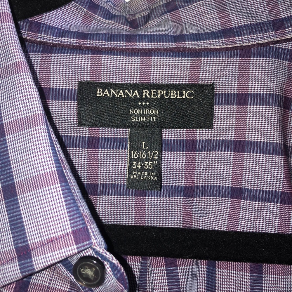 Men’s Banana Republic Plaid Dress Shirt
